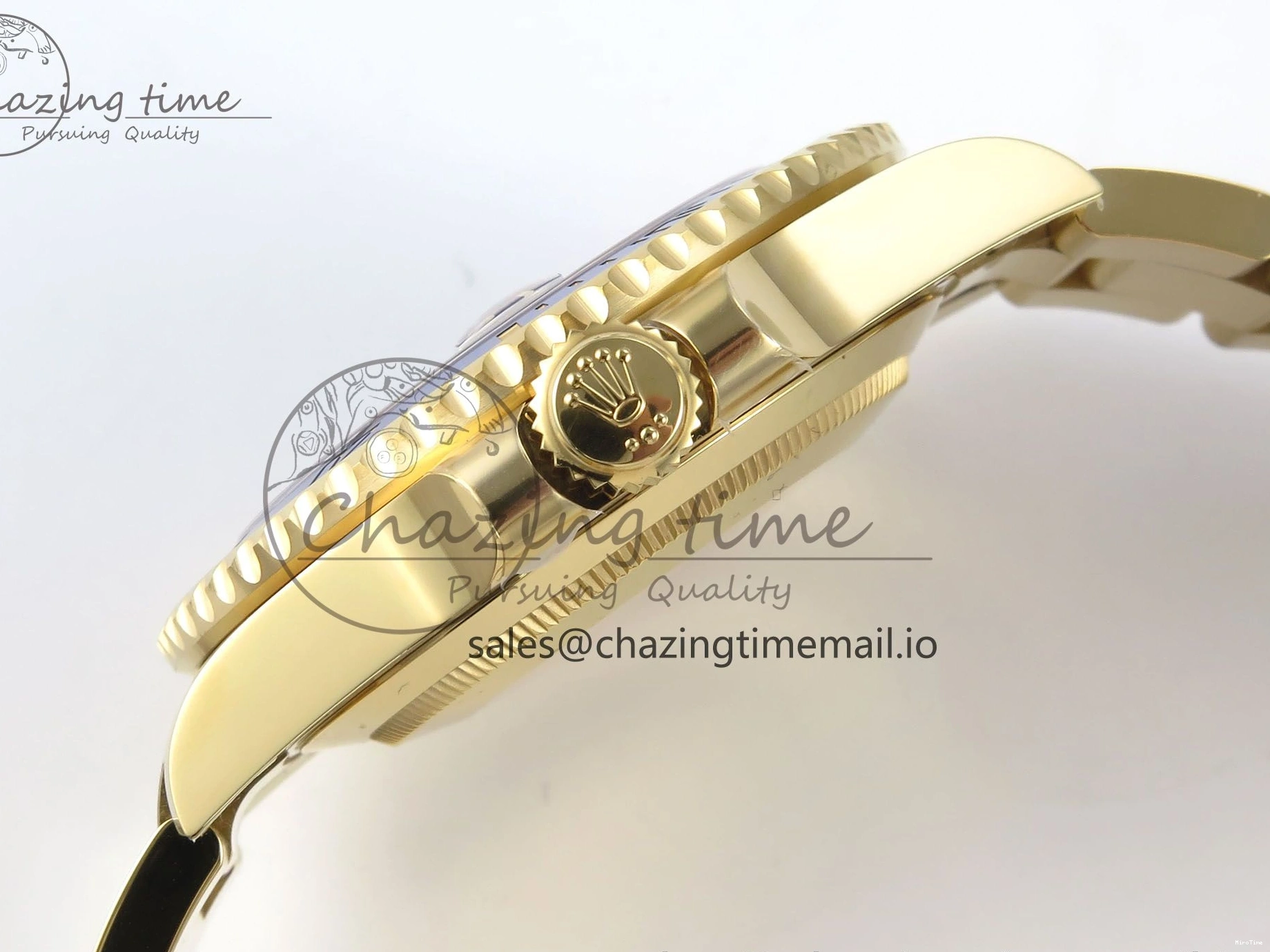 MiroTime 0317 Submariner 41mm 126618 LN THBF 904L Black Ceramic 1:1 Best Edition on YG Bracelet SH UrbanChic 334